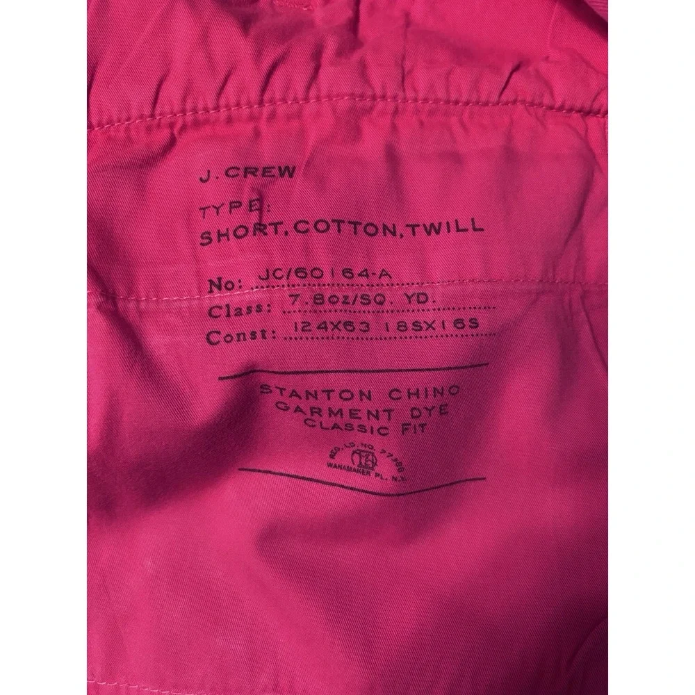 J Crew Stanton Chino Red Shorts‎ 38